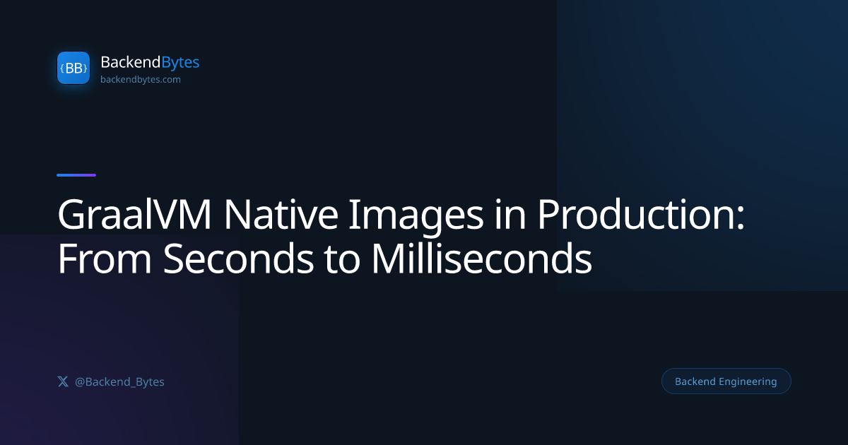GraalVM Native Images in Production: From 5-Second Startup to 50ms ...